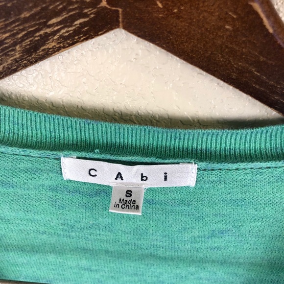 Cabi Green Button Cardigan Sweater Top - Picture 4 of 11